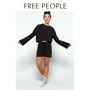 Free People Sunny Side Shorts and Sweatshirt Set